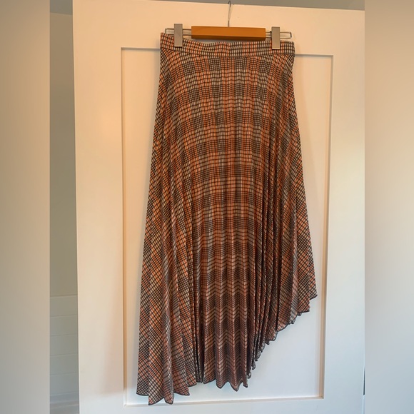 Orange blue and cream skirt - Picture 1 of 2